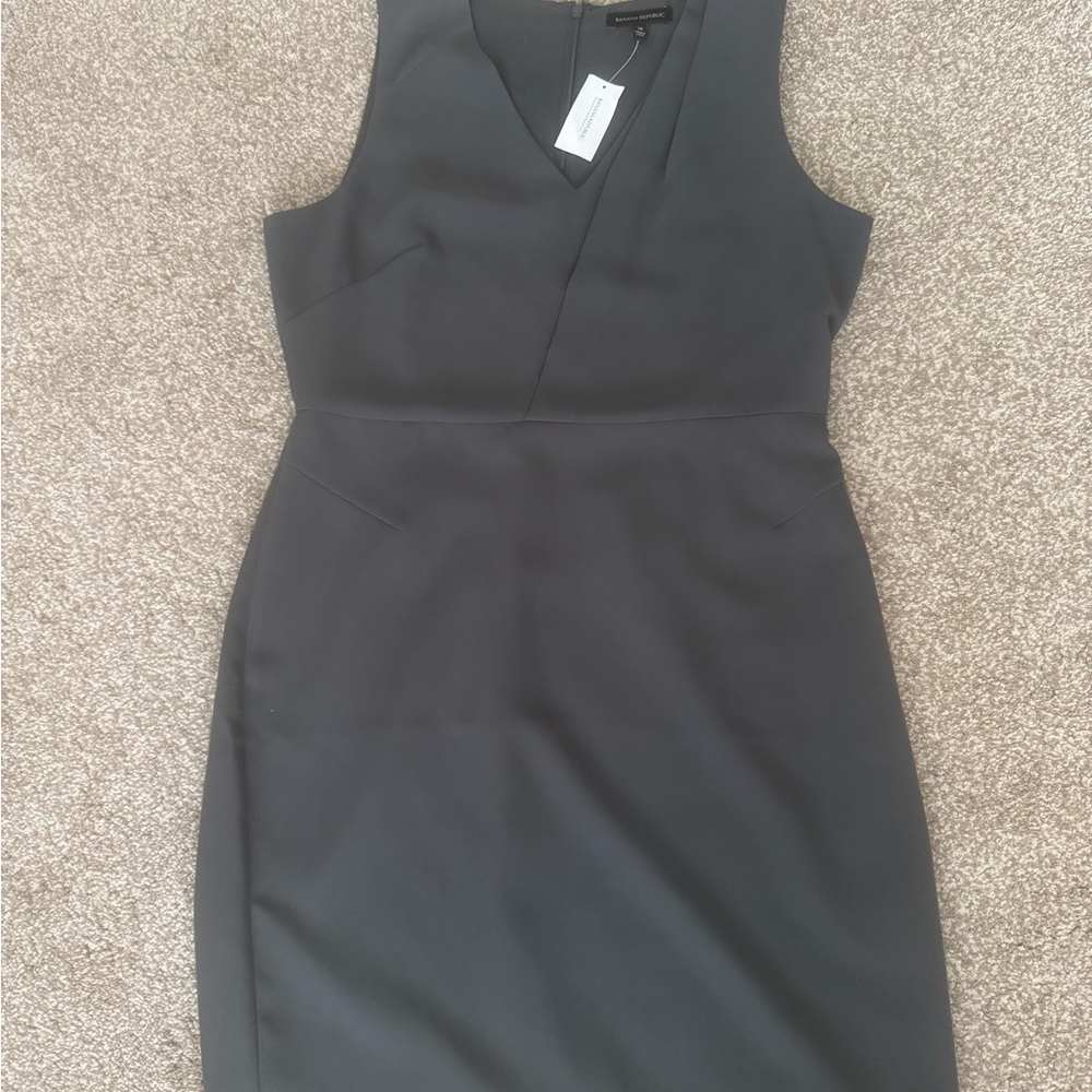 Banana Republic Charcoal Midi Dress